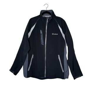 Lexus Men's Black and Gray Jacket XL